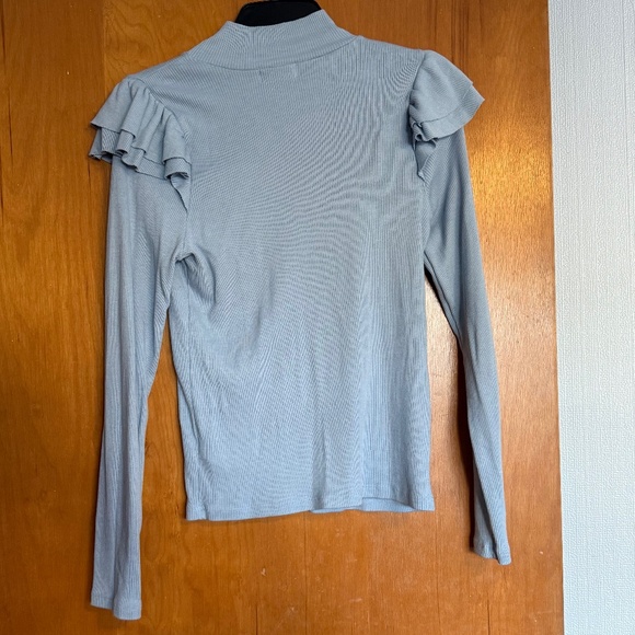 Anthropologie Ruffle Sleeve Top - Picture 1 of 4